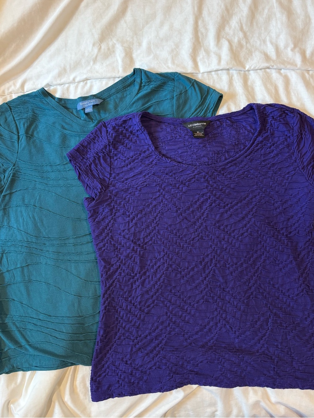 Set of 2 Textured Work Tees